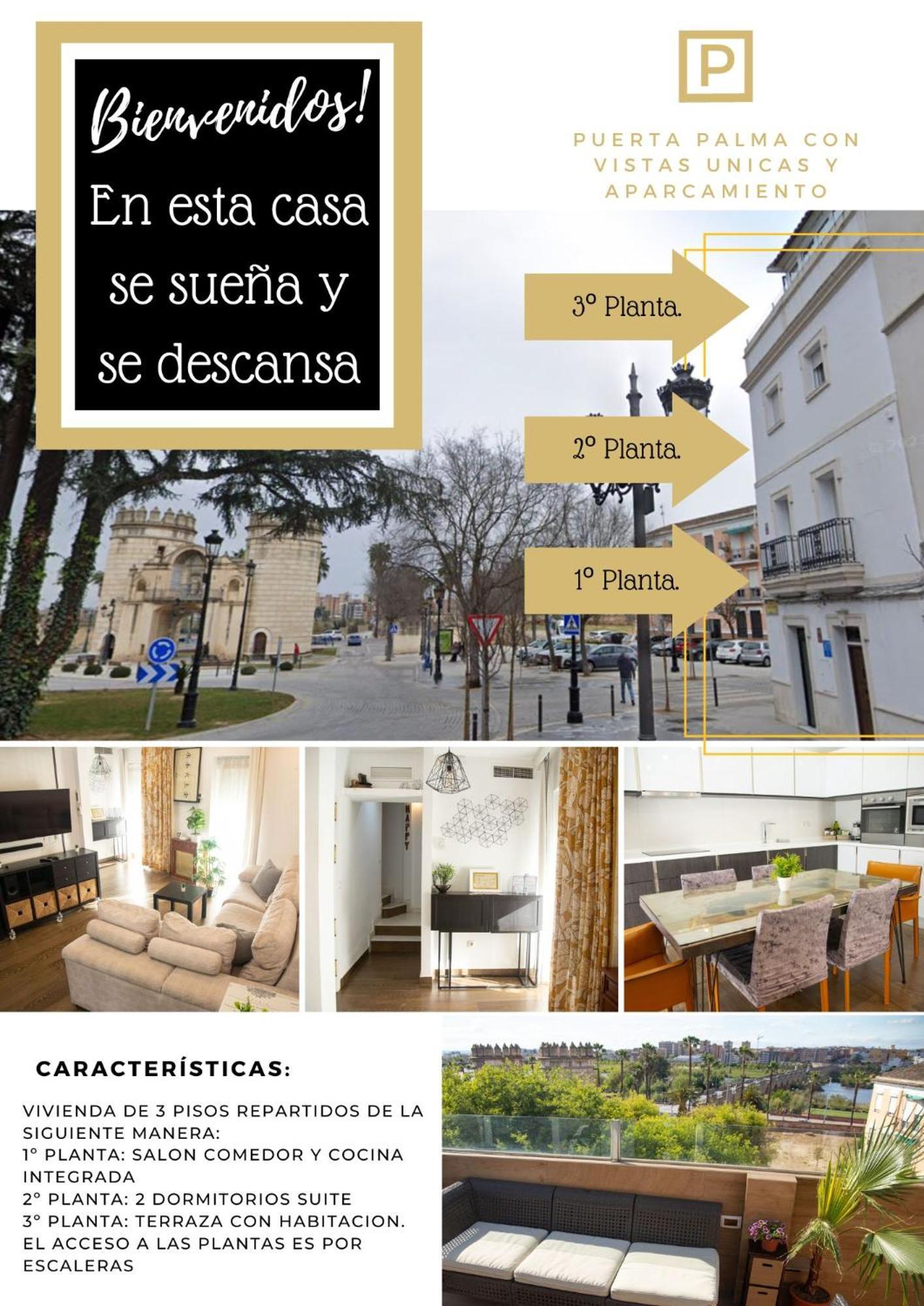 Alojamientos Puerta Palma Con Vistas Y Parking Badajós Exterior foto